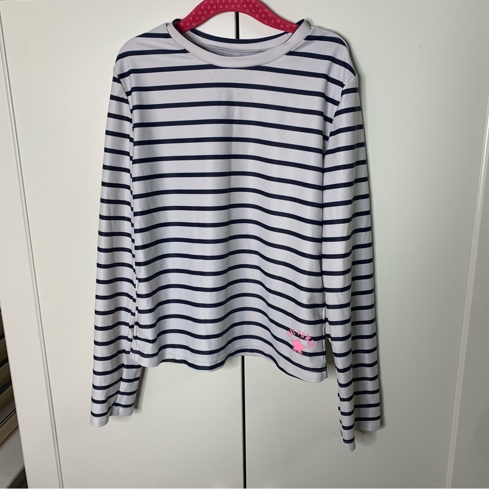 Gap Kids Striped Rashguard Swim Top